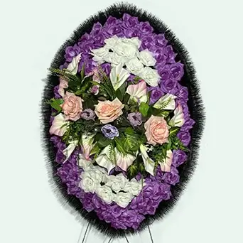 Венок из искусственных цветов