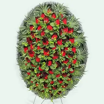 Венок из искусственных цветов